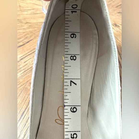 Thomas Wallace Vintage Cream Snakeskin Kitten Heel Pumps - Size 7 1/2 - Picture 9 of 15